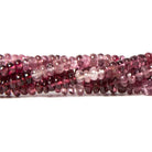 3.5mm Shaded Pink Spinel Plain Rondelle Beads 16 inch 196 pieces - Beadsofcambay.com