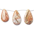 Pollack Jasper Beads Plain Pear - Beadsofcambay.com