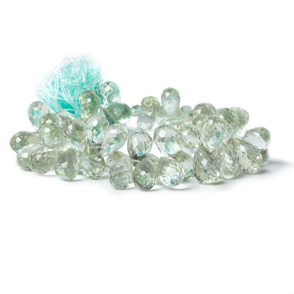 Prasiolite Tear Drop Briolette - Beadsofcambay.com