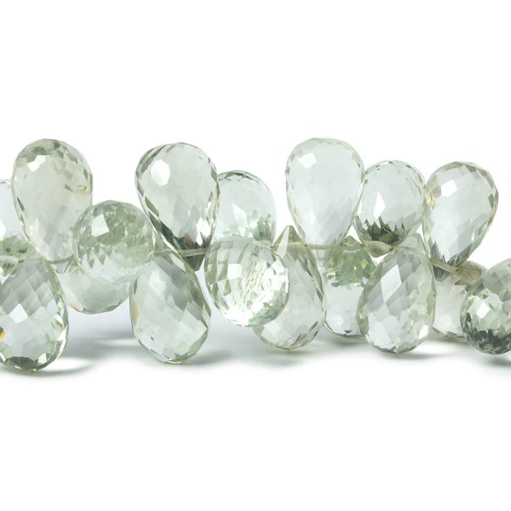 Prasiolite Tear Drop Briolette - Beadsofcambay.com