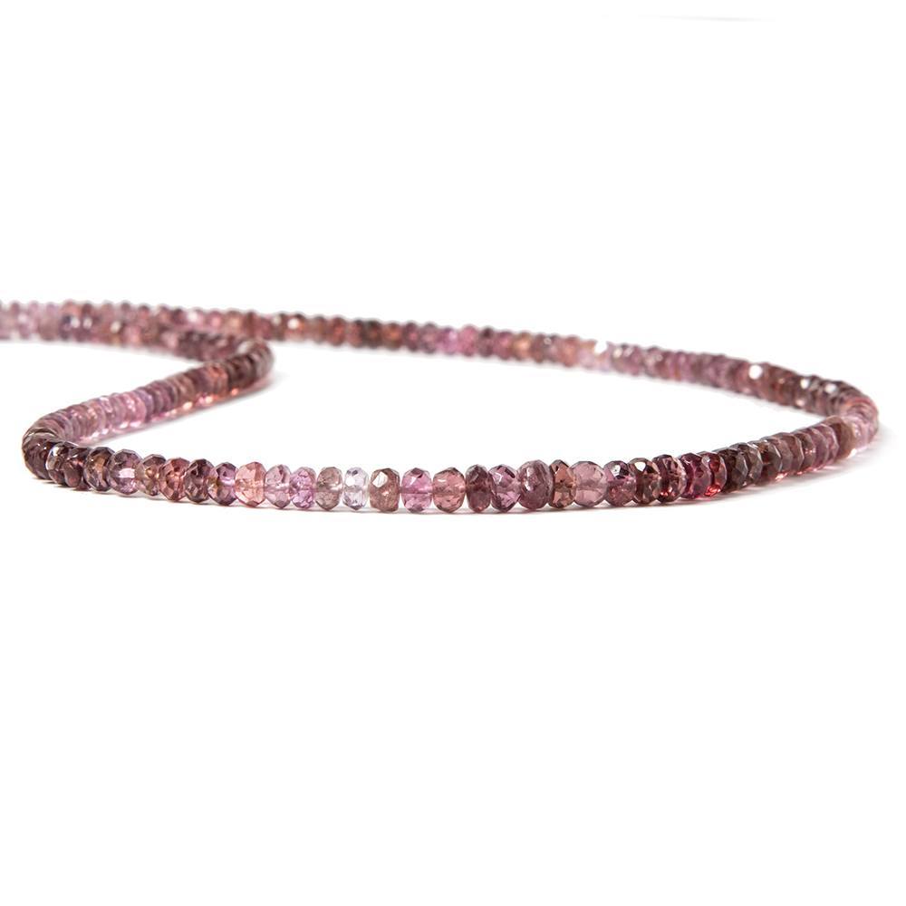 Purple Pink Spinel Faceted Rondelle - Beadsofcambay.com