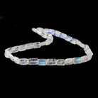 Rainbow Moonstone plain rectangle 14 inch 36 beads 8x6x3-9x6x4mm AA - Beadsofcambay.com
