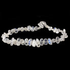 Rainbow Moonstone side drilled plain nuggets 16 inch 45 beads 9x8-15x9mm A - Beadsofcambay.com