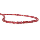 2-3.5mm Red Spinel Faceted Rondelle Beads 16 inch 185 pieces - Beadsofcambay.com