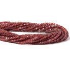 Red Spinel Beads Faceted Rondelle - Beadsofcambay.com