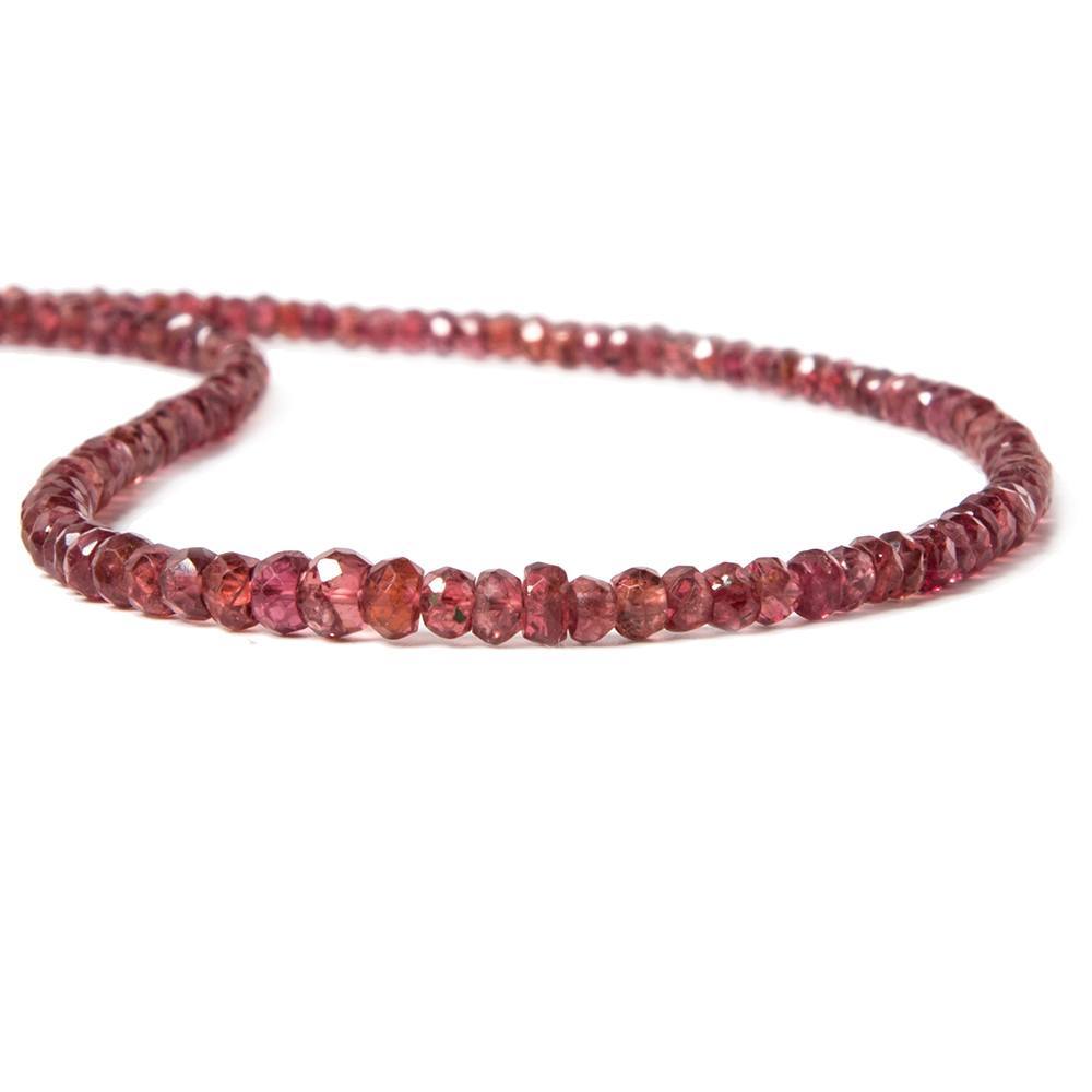 Red Spinel Beads Faceted Rondelle - Beadsofcambay.com