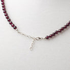 Rhodolite Garnet Faceted Round Necklace AAA - Beadsofcambay.com