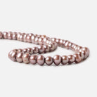 Rose Pink Off Round Large Hole Freshwater Pearls, 15 inch, 7-8mm diameter, - Beadsofcambay.com