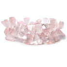 Rose Quartz Beads Concave Faceted Trillion with Pavilion - Beadsofcambay.com