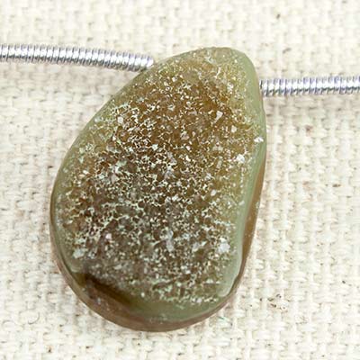 Sage Agate Drusy Freeform Beads - Beadsofcambay.com