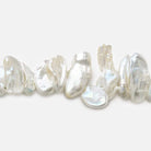 Silvery White Top Drill Keshi Freshwater Pearl - Beadsofcambay.com