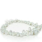 Silvery White Top Drill Keshi Freshwater Pearl - Beadsofcambay.com