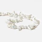 Silvery White Top Drill Keshi Freshwater Pearl - Beadsofcambay.com