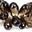 Smoky & Champagne Quartz Beads Tear Drop Briolette - Beadsofcambay.com
