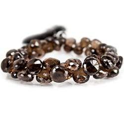 Smoky Quartz Beads Candy Kiss Briolette - Beadsofcambay.com
