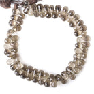 Smoky Quartz Tear Drop Briolette - Beadsofcambay.com