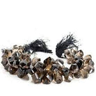 Smoky Quartz Top Drilled Faceted Twist - Beadsofcambay.com
