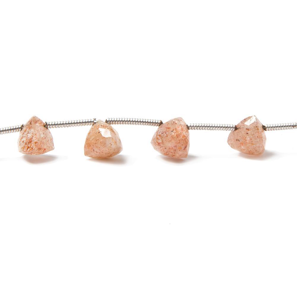 Sunstone Beads Top Drilled Trillion - Beadsofcambay.com