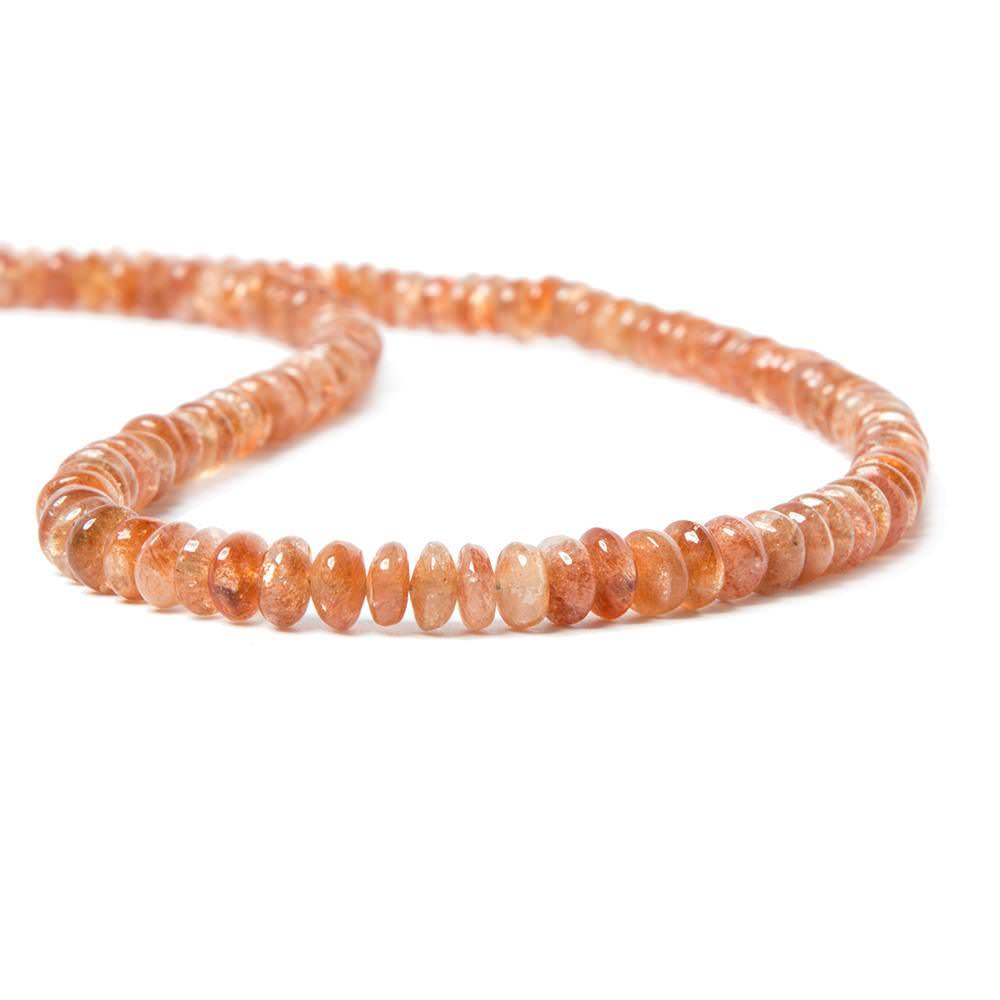 Sunstone Plain Rondelle - Beadsofcambay.com