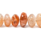 Sunstone Plain Rondelle Beads - Beadsofcambay.com