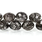 Tourmalinated Quartz Beads `Candy Kiss` Briolette - Beadsofcambay.com