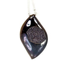 Vamp Purple Drusy Focal Bead Free Shape, Metallic Shimmer - Beadsofcambay.com