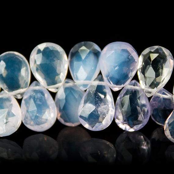 Violet Scapolite Beads Pear Briolette 8inch 75pcs - Beadsofcambay.com