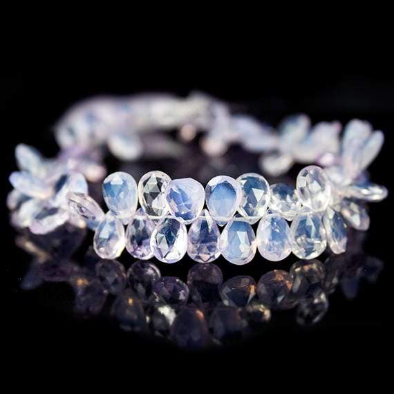 Violet Scapolite Beads Pear Briolette 8inch 75pcs - Beadsofcambay.com