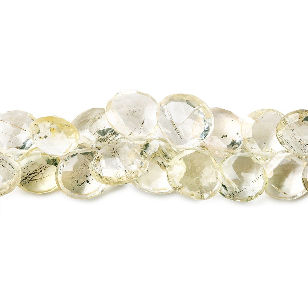 Yellow Scapolite Beads Heart Briolette - Beadsofcambay.com
