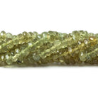 Yellowish Green Apatite Faceted Rondelle - Beadsofcambay.com